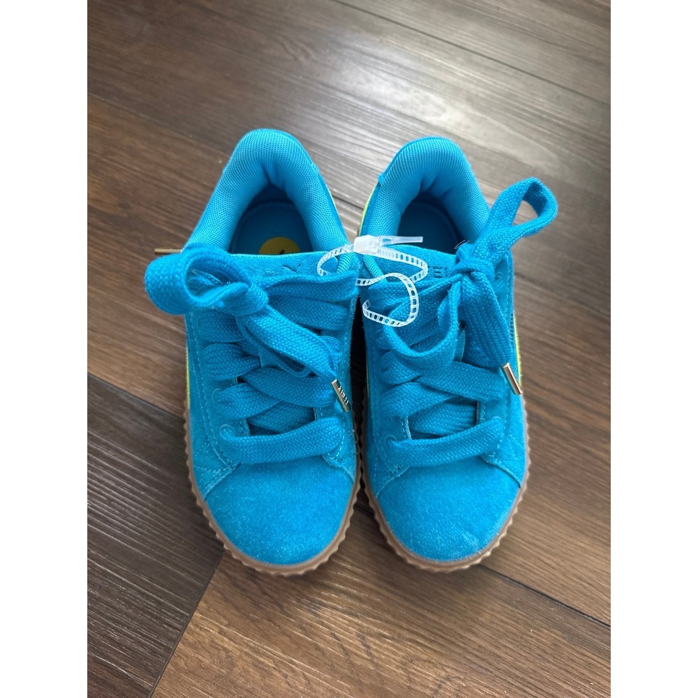 Fenty Puma Creepers / Blue & Green - Platform Shoes Size 1 / Rihanna